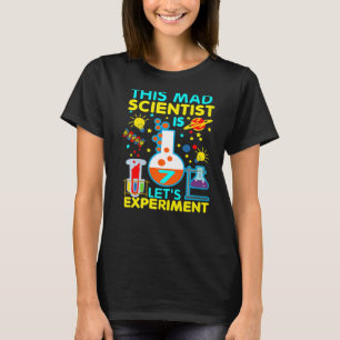 7. Geburtstag dieser Mad Scientist ist 7 Let's Exp T-Shirt