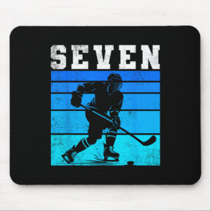 7. Geburtstag Eishockey Jungen Sieben Hockey Gebur Mousepad