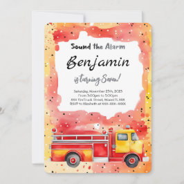 7. Geburtstag Feuerzug Einladung