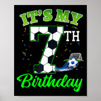 7. Geburtstag Fußball Junge Mädchen Kinder Fußball