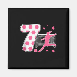 7. Geburtstag Fußballfan 7. Fußball-Thema Magnet