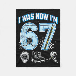 7. Geburtstag Ich war 6 Ich bin 7 Sechs Sieben 67 Fleecedecke