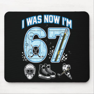 7. Geburtstag Ich war 6 Ich bin 7 Sechs Sieben 67  Mousepad