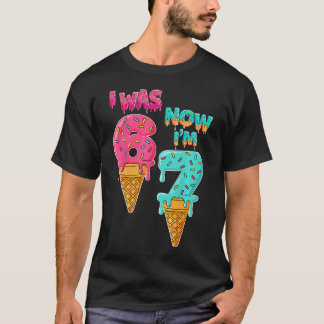 7. Geburtstag Ich war 6 jetzt bin ich 7 67 Lustig T-Shirt