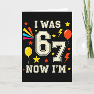 7. Geburtstag Ich war 6 jetzt bin ich 7 67 Lustige Karte
