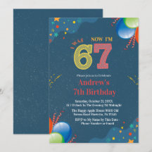 7. Geburtstag ich war 6 jetzt bin ich 7 custom