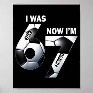 7. Geburtstag Ich war 6 jetzt bin ich 7 Lustige Ki Poster
