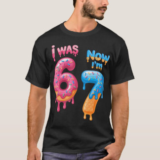 7. Geburtstag Ich war 6 jetzt bin ich 7 T-Shirt