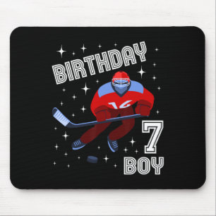 7. Geburtstag Junge Eishockey 7 Jahre alter Spaß B Mousepad