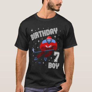 7. Geburtstag Junge Eishockey 7 Jahre alter Spaß B T-Shirt