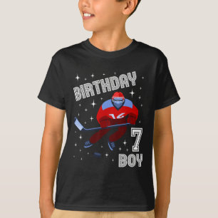 7. Geburtstag Junge Eishockey 7 Jahre alter Spaß B T-Shirt