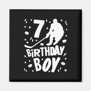 7. Geburtstag Junge Eishockey Kinder 7 Jahre altes Magnet