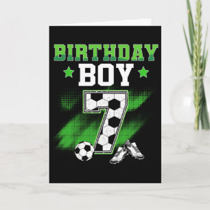 7. Geburtstag Junge Fußball 7 Jahre Sport 7 Jahre Karte
