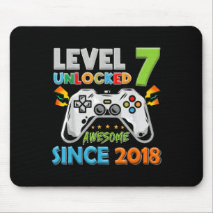 7. Geburtstag Junge Level 7 freigeschaltet Großart Mousepad
