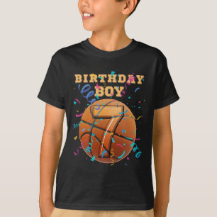 7. Geburtstag Junge Sieben 7 Jahre alte Sketll Spi T-Shirt