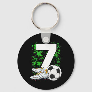 7. Geburtstag Jungen 7 Jahre Fußball Fußbal Spiele Schlüsselanhänger