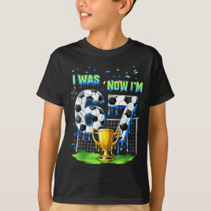 7. Geburtstag Kinder lustiger Fußball ich bin 6 je T-Shirt