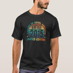 7. Geburtstag Kinder Vintag 2015 7 Jahre alt T-Shirt