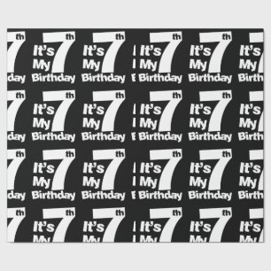 7. Geburtstag sein 7 Geburtstagsgeschenk Geschenkpapier