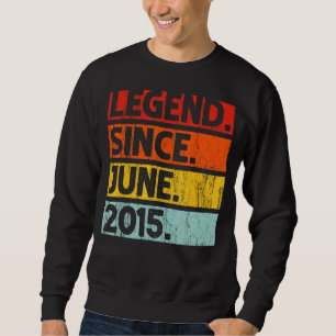 7. Geburtstag seit Juni 2015 7 Jahre alt Sweatshirt