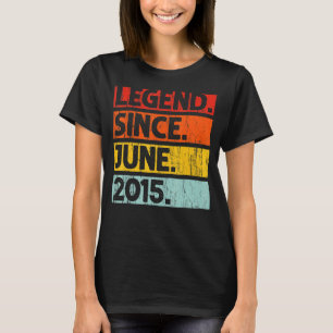 7. Geburtstag seit Juni 2015 7 Jahre alt T-Shirt