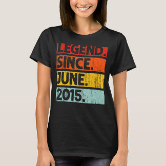 7. Geburtstag seit Juni 2015 7 Jahre alt T-Shirt