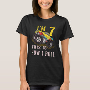 7. Geburtstag So Roll ich Monster Truck 7 T-Shirt