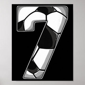 7. Geburtstag Soccer  Poster