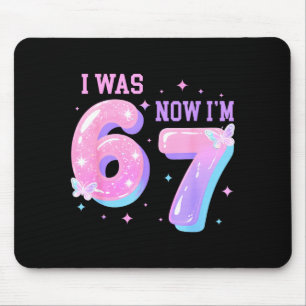 7. Geburtstag war 6 7 67 Groovy 7. Geburtstag Mousepad