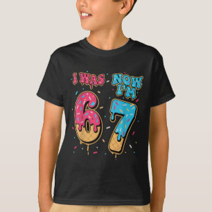 7. Geburtstag war 6, jetzt bin ich 7 67 Lustig für T-Shirt