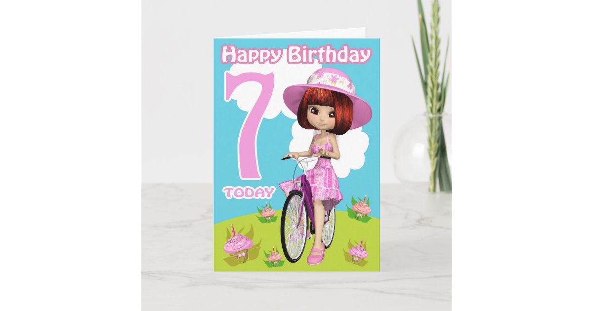 Alles Gute Zum 7 Geburtstag Mädchen www.zazzle.at