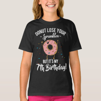 7. Geburtstags-lustiges Krapfen 7. BDay Party T-Shirt