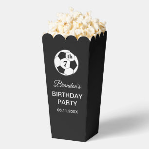 7. Geburtstagsfeier Fußball Schwarz Jungen Sport Geschenkschachtel
