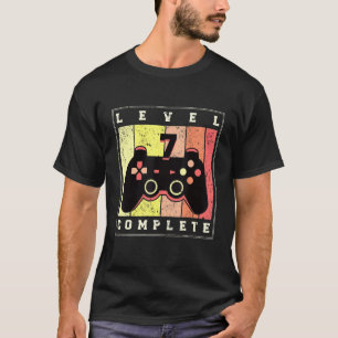 7. GeburtstagsGamer Stufe 7 abgeschlossen T-Shirt