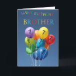 7. Geburtstagskarte farbige Ballons Brother Karte<br><div class="desc">Erstellt aus einem Original Studio Porto Sabbia Foto! Diese farbige Balloons-Geburtstagskarte ist als altersspezifische Karte im Alter von 1 bis 12 Jahren,  in verschiedenen Sprachen,  für verschiedene spezifische (Familien-)Beziehungen und als Geburtstagsparty-Einladung erhältlich.</div>