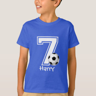 7. Geburtstagskind-Fußball personalisiert-2 T-Shirt