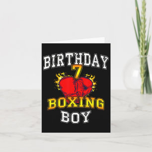 7. Geburtstagskind Shirt - Boxen 7 Jahre Karte