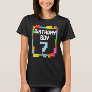 7. Geburtstagskuchen Meisterbauer 7 Jahre alter Bl T-Shirt