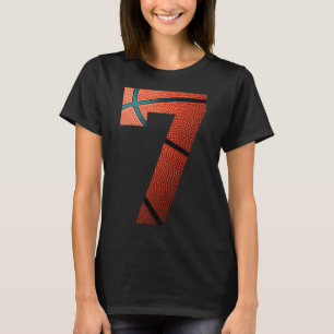 7. Geburtstagspartei Bysketbyll Print Number 7 T-S T-Shirt