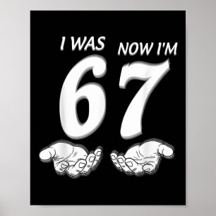 7. Geburtstagsshirt War 6 jetzt bin ich 7 67 Lusti Poster