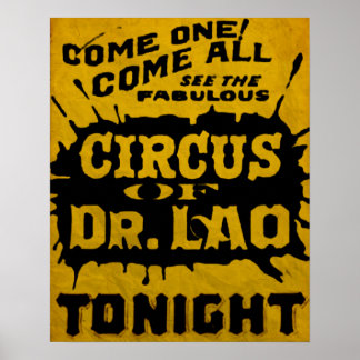 7 Gesichter von Dr. Lao Circus Flyer Poster