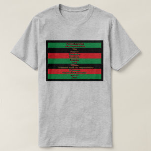7 Grundsätze des Kwanzaa-Shirts T-Shirt
