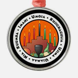 7 Grundsätze von Kwanzaa Ornament Aus Metall