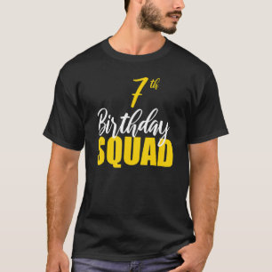 7. Happy Birthday Squad Party Bday Family Group T-Shirt