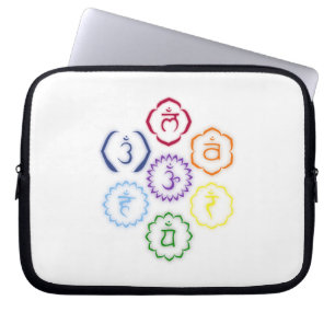 7 Hauptprüfkörper in einem Kreis Laptopschutzhülle