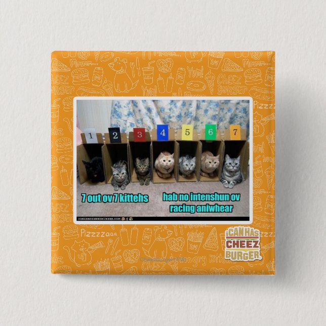 7 heraus ov 7 kittehs button (Vorderseite)
