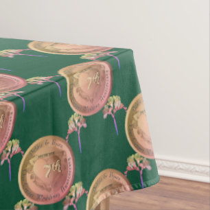 7. Hochzeitstag Fresia MedallionTablecloth Tischdecke