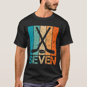 7. Hockey-Geburtstag 7 Jahre alte 7-jähr Jungen Mä T-Shirt