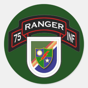 7. Infanterie-Regiment - Rangers Runder Aufkleber