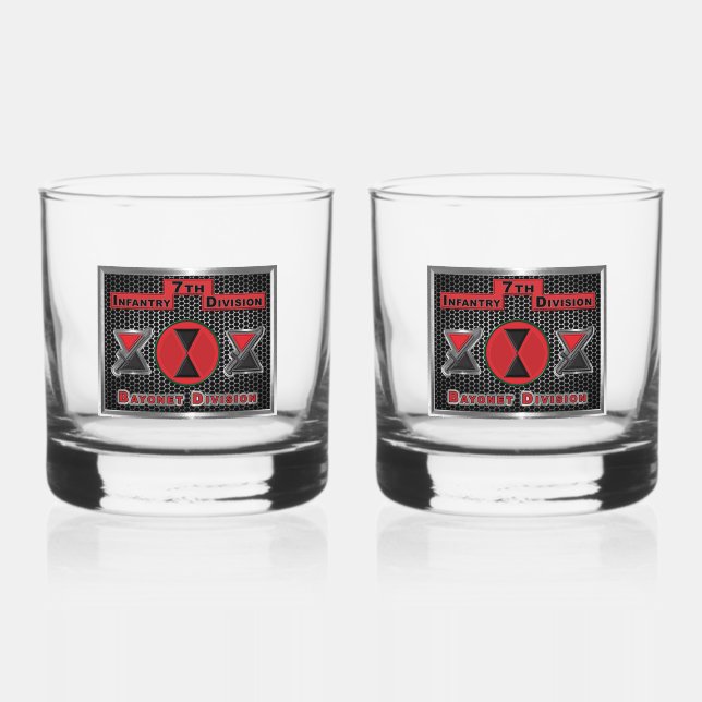7. Infanterieabteilung Whiskyglas (Vorderseite)